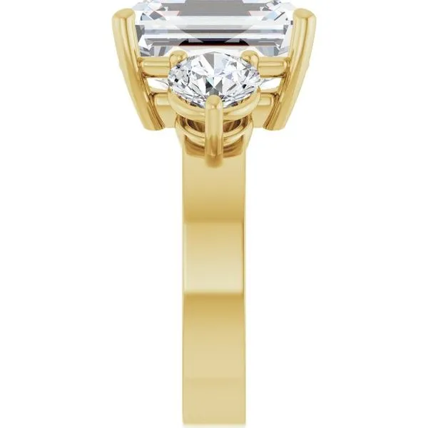 Three-Stone Engagement Ring Image 4 Northwood Jewelers Northwood, OH