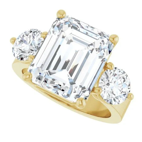 Three-Stone Engagement Ring Image 5 Northwood Jewelers Northwood, OH