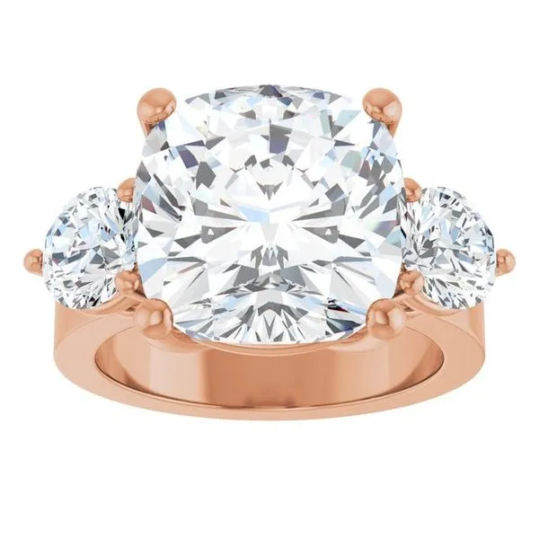 Three-Stone Engagement Ring Image 3 Clater Jewelers Louisville, KY