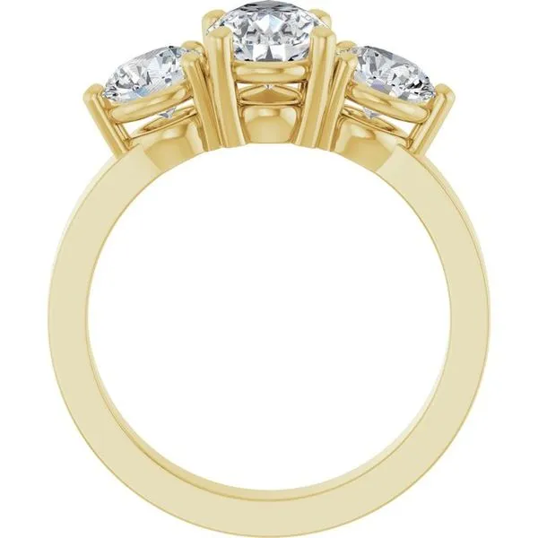 Three-Stone Engagement Ring Image 2 Northwood Jewelers Northwood, OH