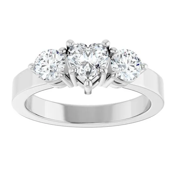 Three-Stone Engagement Ring Image 3 The Ring Austin Round Rock, TX