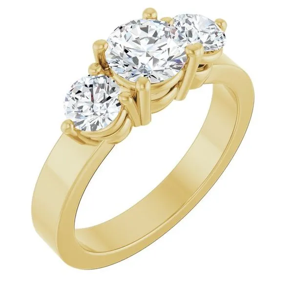 Three-Stone Engagement Ring Northwood Jewelers Northwood, OH