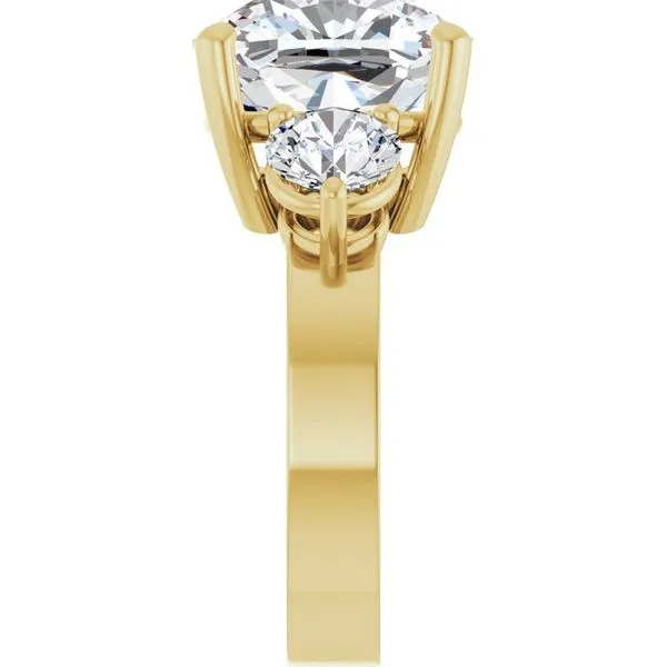 Three-Stone Engagement Ring Image 4 Jimmy Smith Jewelers Decatur, AL