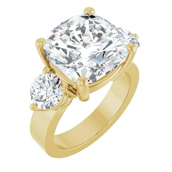 Three-Stone Engagement Ring Northwood Jewelers Northwood, OH