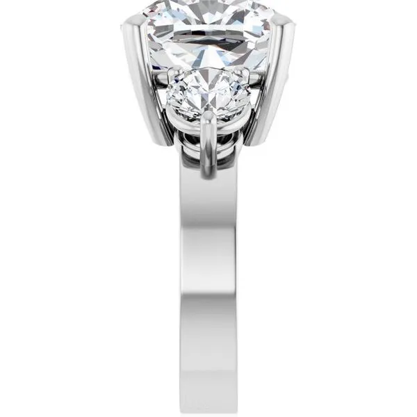 Three-Stone Engagement Ring Image 4 Collard Jewelers League City, TX