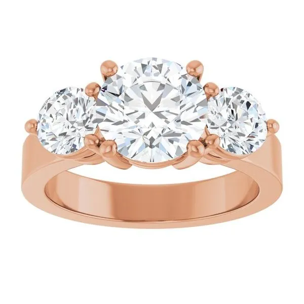 Three-Stone Engagement Ring Image 3 Clater Jewelers Louisville, KY