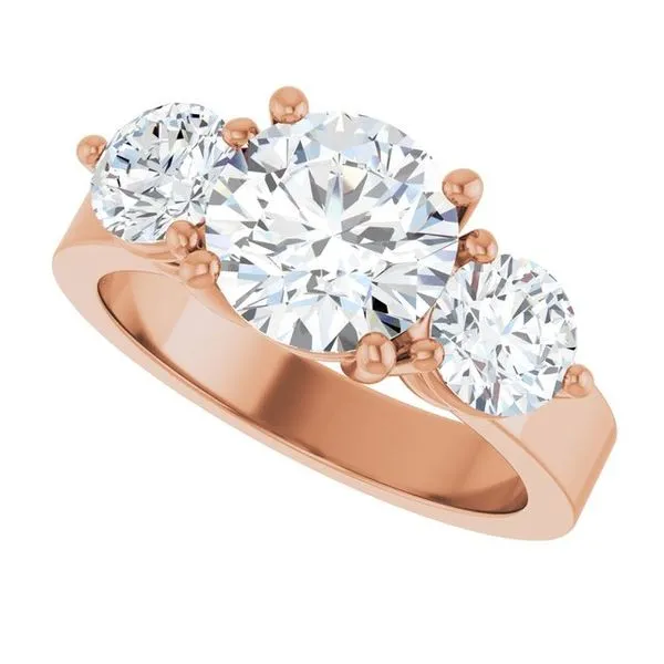 Three-Stone Engagement Ring Image 5 Arezzo Jewelers Elmwood Park, IL