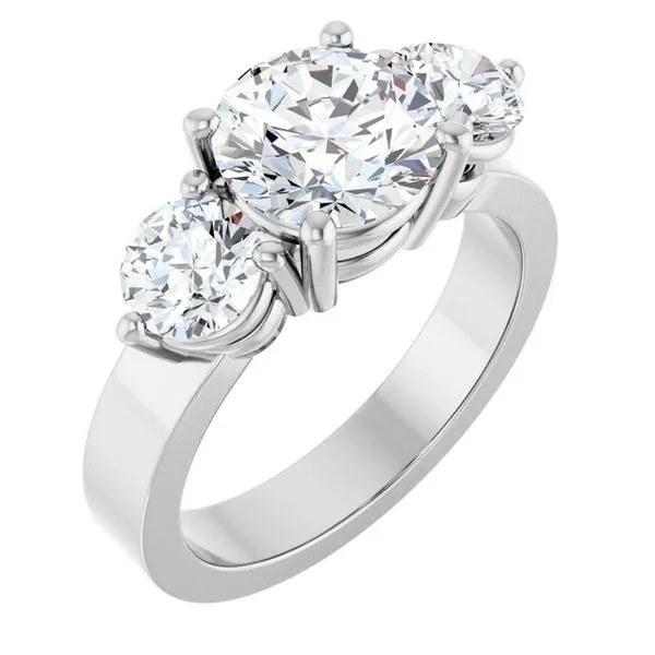 Three-Stone Engagement Ring Northwood Jewelers Northwood, OH