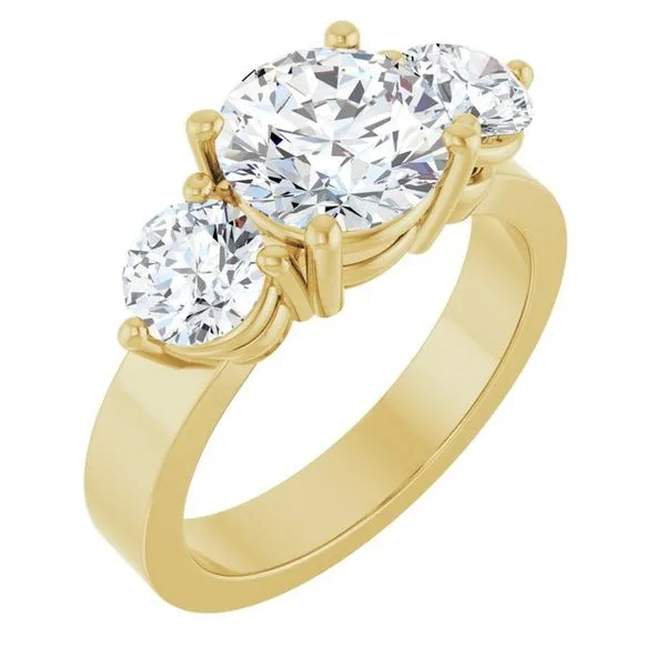 Three-Stone Engagement Ring Clater Jewelers Louisville, KY