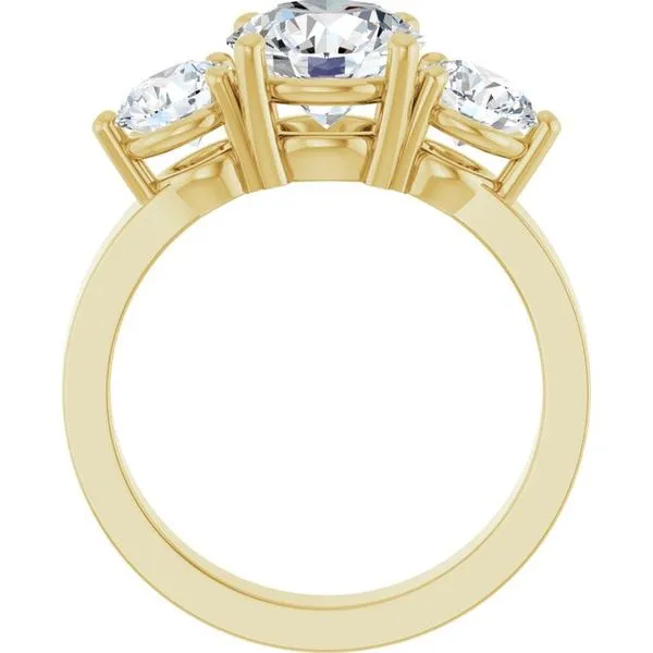 Three-Stone Engagement Ring Image 2 Arezzo Jewelers Elmwood Park, IL