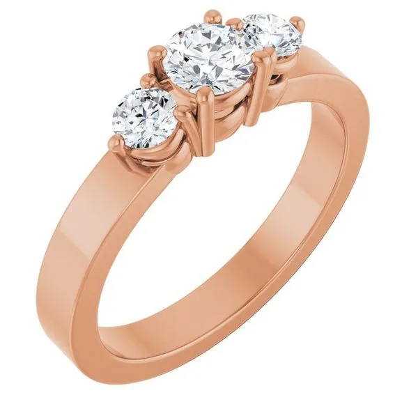 Three-Stone Engagement Ring J. West Jewelers Round Rock, TX