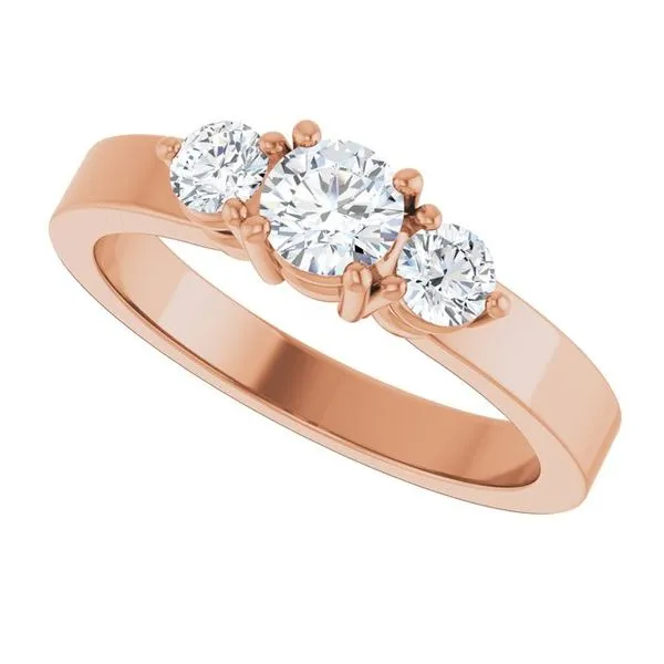 Three-Stone Engagement Ring Image 5 J. West Jewelers Round Rock, TX