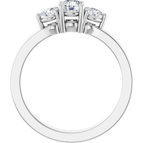 Three-Stone Engagement Ring Image 2 Arezzo Jewelers Elmwood Park, IL