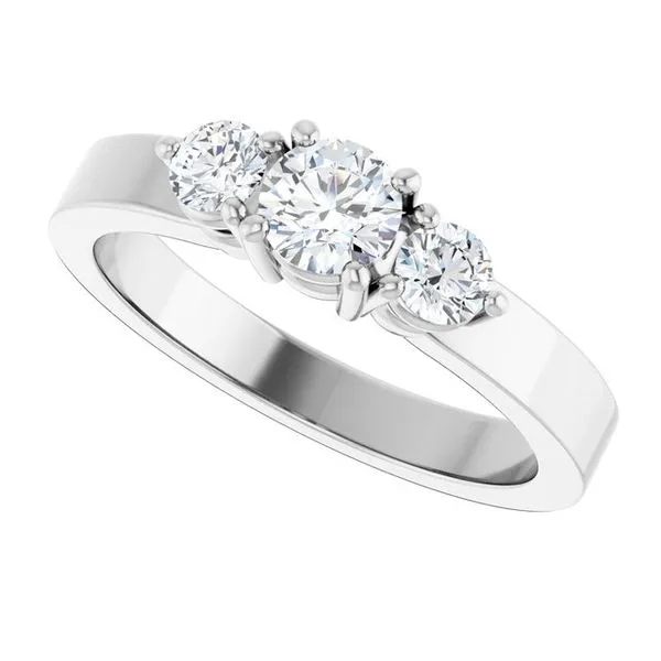 Three-Stone Engagement Ring Image 5 The Ring Austin Round Rock, TX