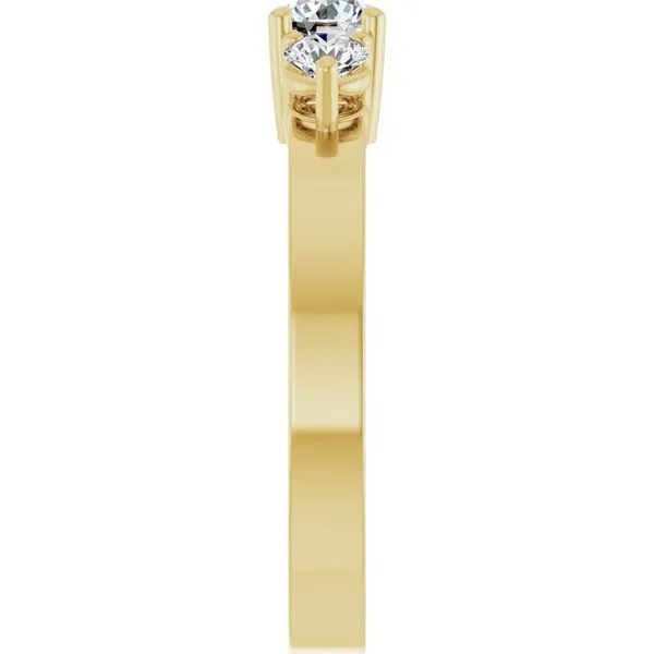 Three-Stone Engagement Ring Image 4 Clater Jewelers Louisville, KY