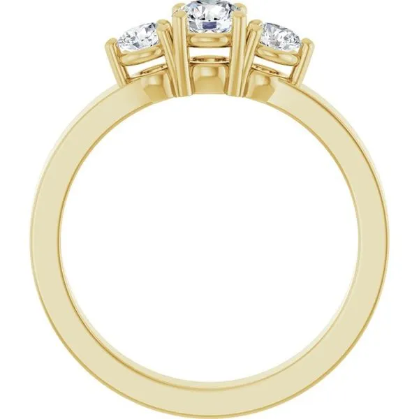 Three-Stone Engagement Ring Image 2 House of Silva Wooster, OH