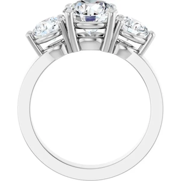 Three-Stone Engagement Ring Image 2 Clater Jewelers Louisville, KY