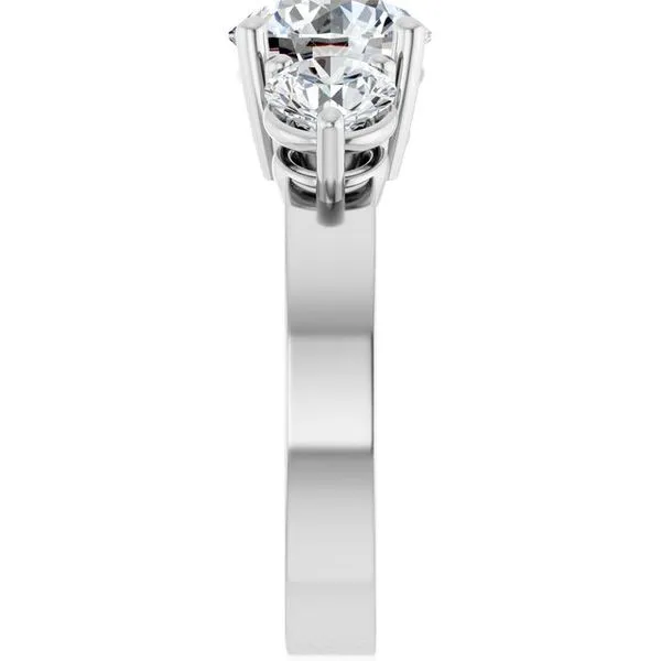 Three-Stone Engagement Ring Image 4 Arezzo Jewelers Elmwood Park, IL