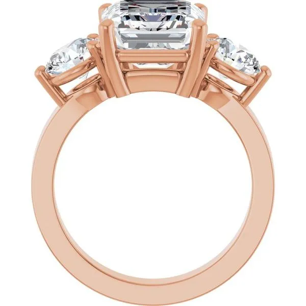 Three-Stone Engagement Ring Image 2 The Jewelry Source El Segundo, CA