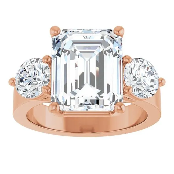 Three-Stone Engagement Ring Image 3 Clater Jewelers Louisville, KY