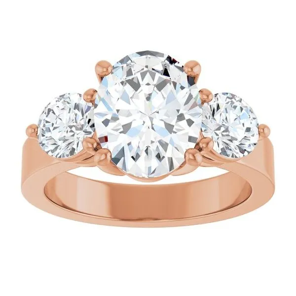 Three-Stone Engagement Ring Image 3 Northwood Jewelers Northwood, OH