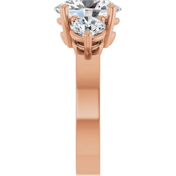 Three-Stone Engagement Ring Image 4 Northwood Jewelers Northwood, OH