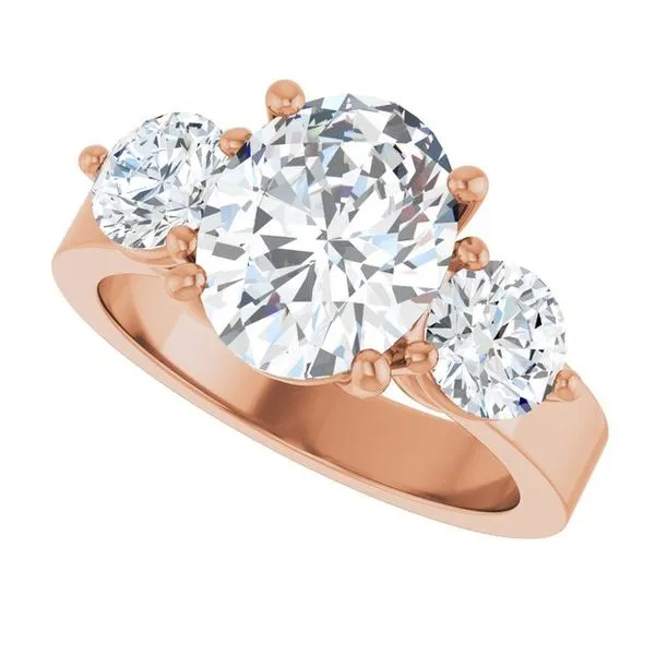 Three-Stone Engagement Ring Image 5 Clater Jewelers Louisville, KY