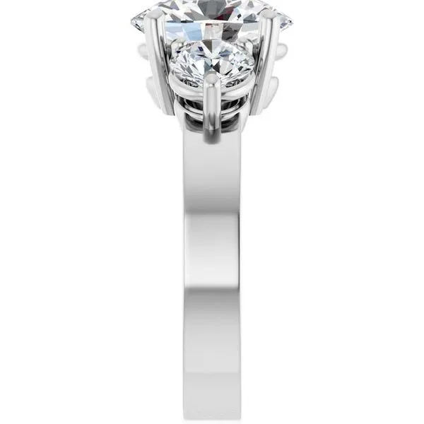 Three-Stone Engagement Ring Image 4 Clater Jewelers Louisville, KY