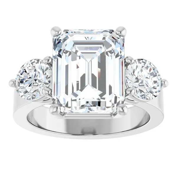 Three-Stone Engagement Ring Image 3 Clater Jewelers Louisville, KY