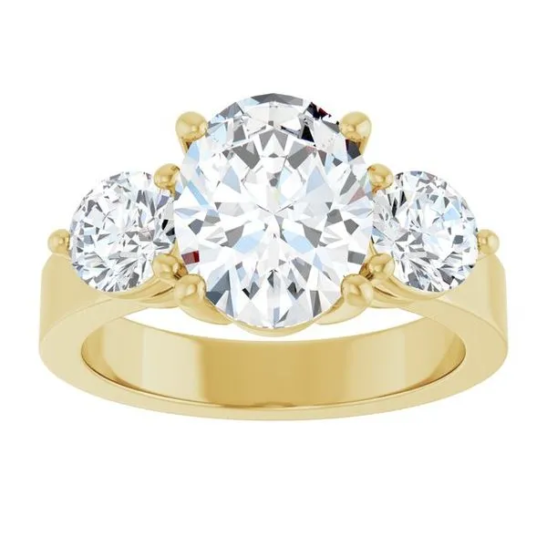 Three-Stone Engagement Ring Image 3 Clater Jewelers Louisville, KY