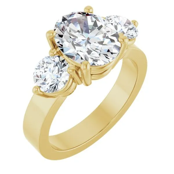 Three-Stone Engagement Ring Arezzo Jewelers Elmwood Park, IL