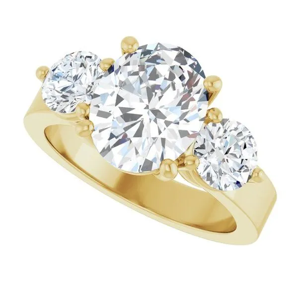 Three-Stone Engagement Ring Image 5 Arezzo Jewelers Elmwood Park, IL