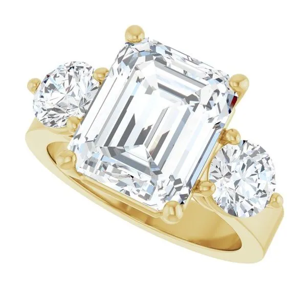 Three-Stone Engagement Ring Image 5 Clater Jewelers Louisville, KY