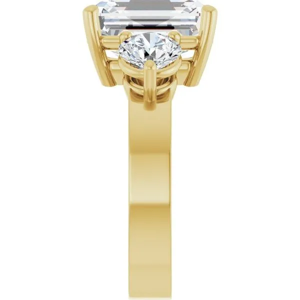 Three-Stone Engagement Ring Image 4 Collard Jewelers League City, TX