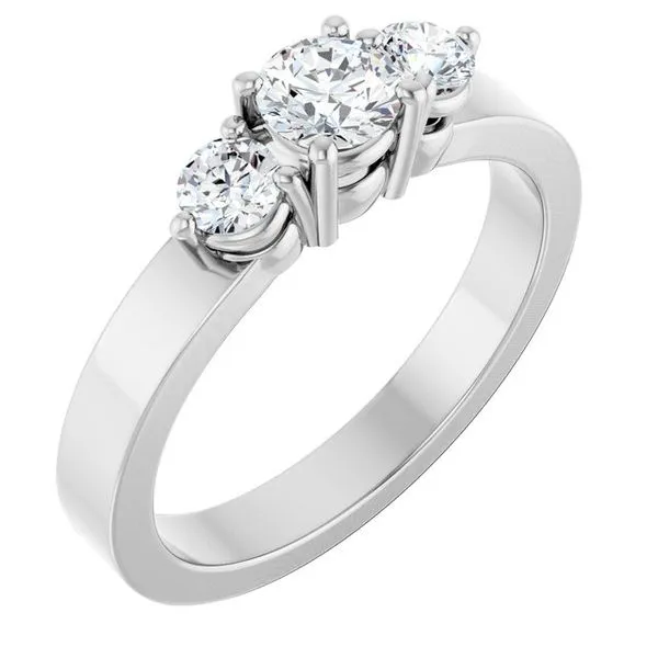 Three-Stone Engagement Ring Northwood Jewelers Northwood, OH