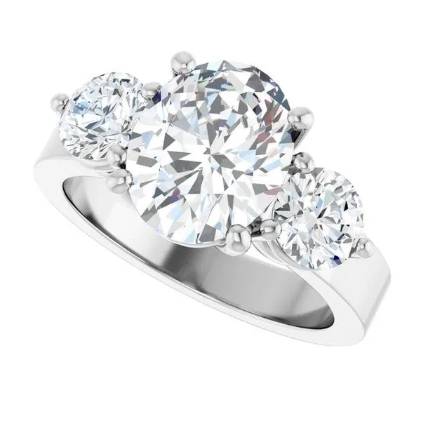 Three-Stone Engagement Ring Image 5 Northwood Jewelers Northwood, OH