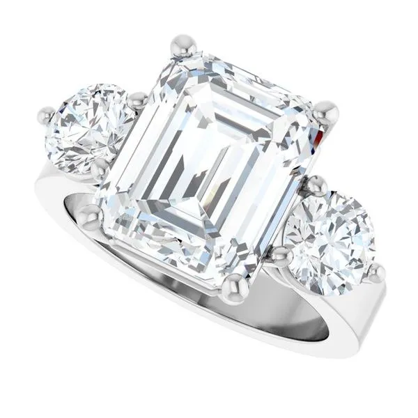 Three-Stone Engagement Ring Image 5 Northwood Jewelers Northwood, OH