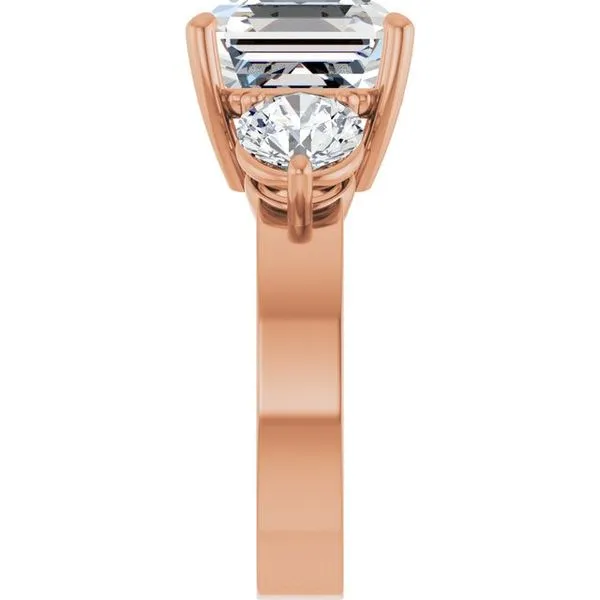 Three-Stone Engagement Ring Image 4 Collard Jewelers League City, TX