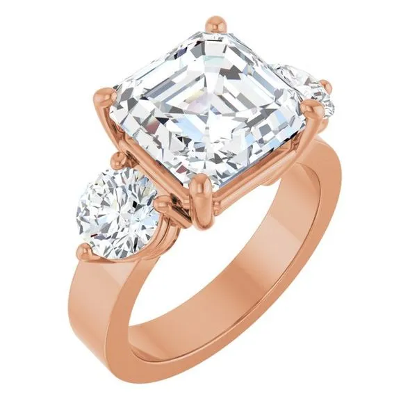 Three-Stone Engagement Ring JF Jones Jewelers Rochester, NY