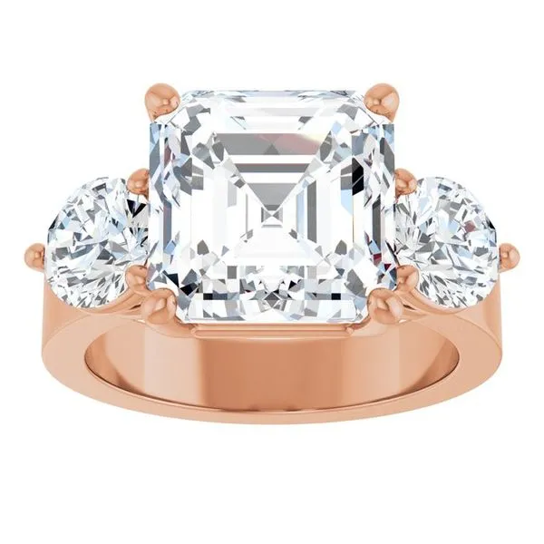 Three-Stone Engagement Ring Image 3 Northwood Jewelers Northwood, OH