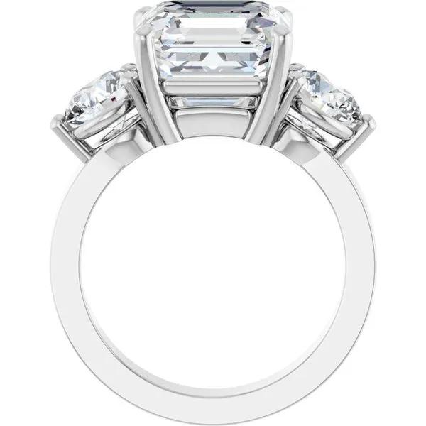 Three-Stone Engagement Ring Image 2 Golden Sails Jewelers, Inc. Saint Petersburg, FL