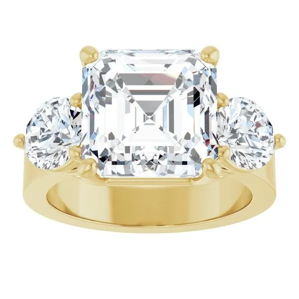 Three-Stone Engagement Ring Image 3 The Ring Austin Round Rock, TX