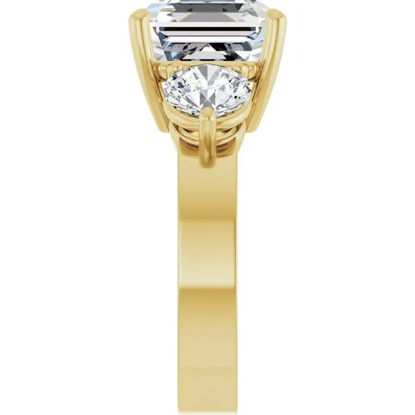 Three-Stone Engagement Ring Image 4 Collard Jewelers League City, TX