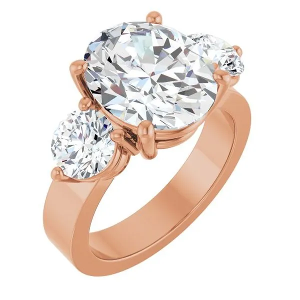 Three-Stone Engagement Ring House of Silva Wooster, OH