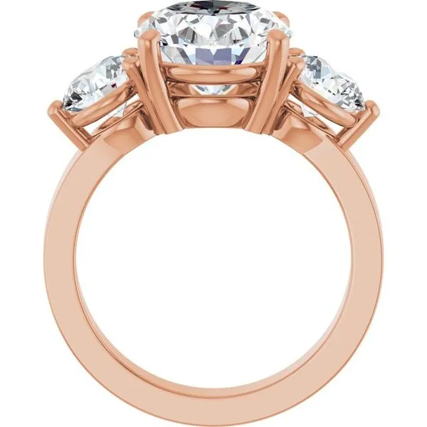 Three-Stone Engagement Ring Image 2 Northwood Jewelers Northwood, OH