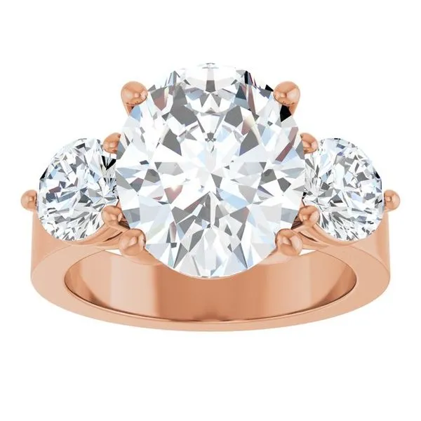 Three-Stone Engagement Ring Image 3 Northwood Jewelers Northwood, OH