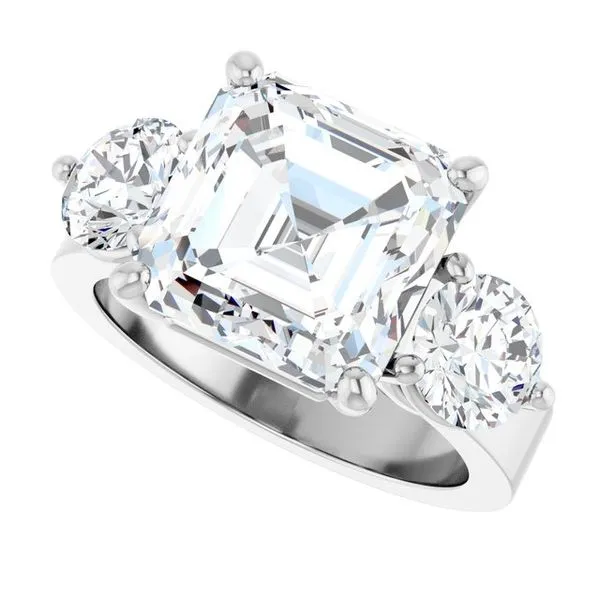 Three-Stone Engagement Ring Image 5 The Ring Austin Round Rock, TX