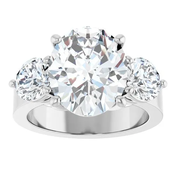 Three-Stone Engagement Ring Image 3 Northwood Jewelers Northwood, OH