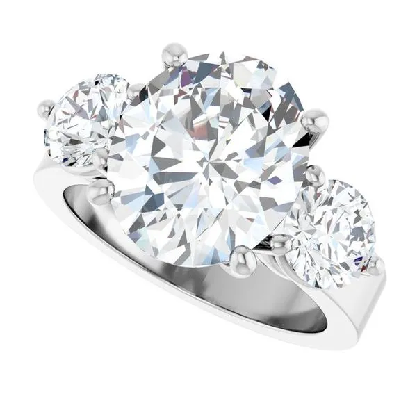 Three-Stone Engagement Ring Image 5 Paul James Jewelers Angels Camp, CA