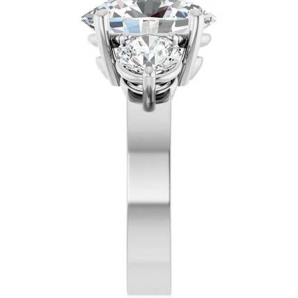 Three-Stone Engagement Ring Image 4 Raleigh Diamond Fine Jewelry Raleigh, NC